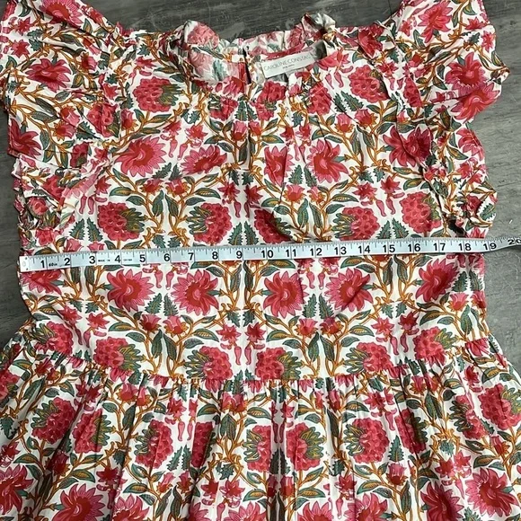 Caroline Constas Strawberry Print Floral Dress Size Medium - Picture 9 of 10